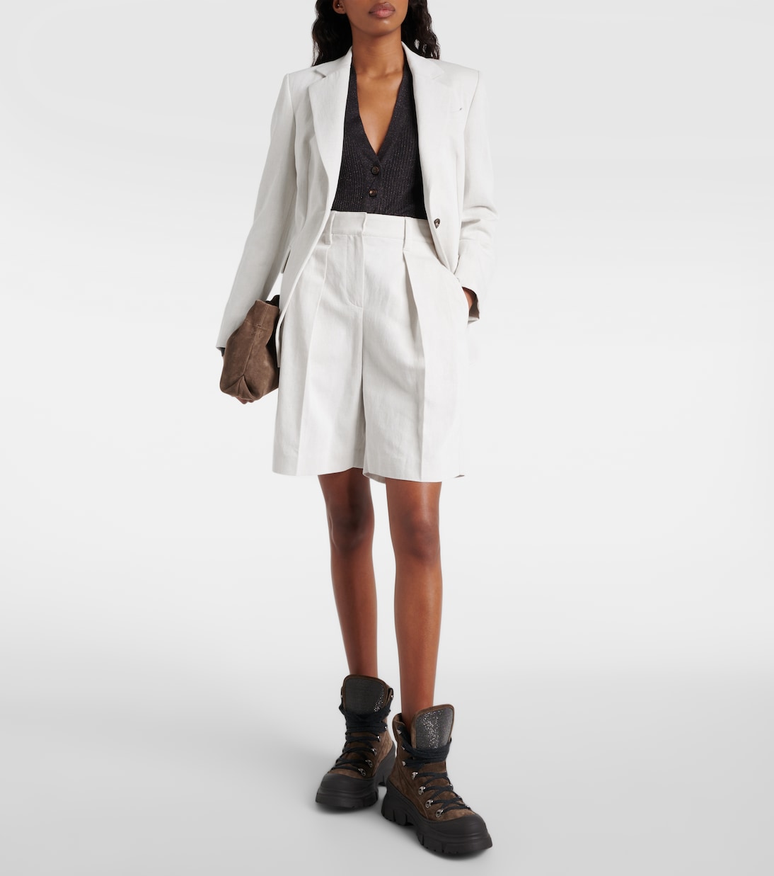 Cashmere and silk-blend cardigan | Brunello Cucinelli