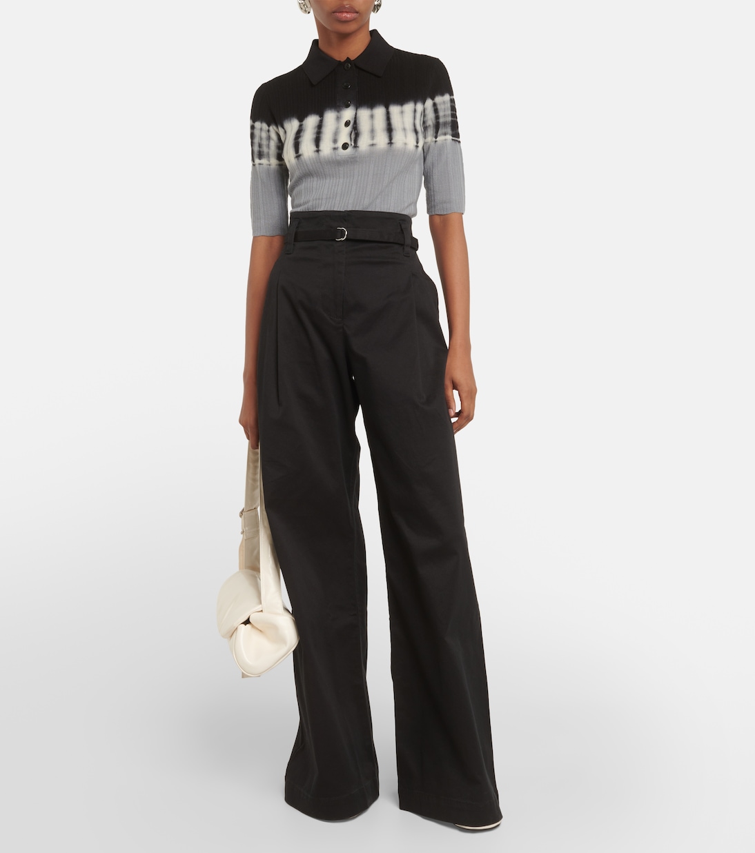 White Label - Pantaloni a gamba larga Raver in misto cotone | Proenza Schouler