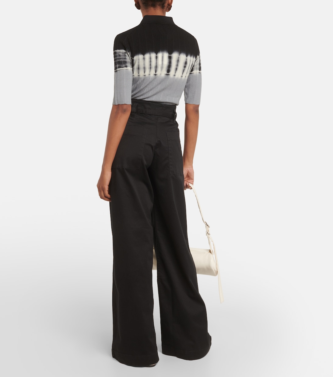 White Label - Pantaloni a gamba larga Raver in misto cotone | Proenza Schouler