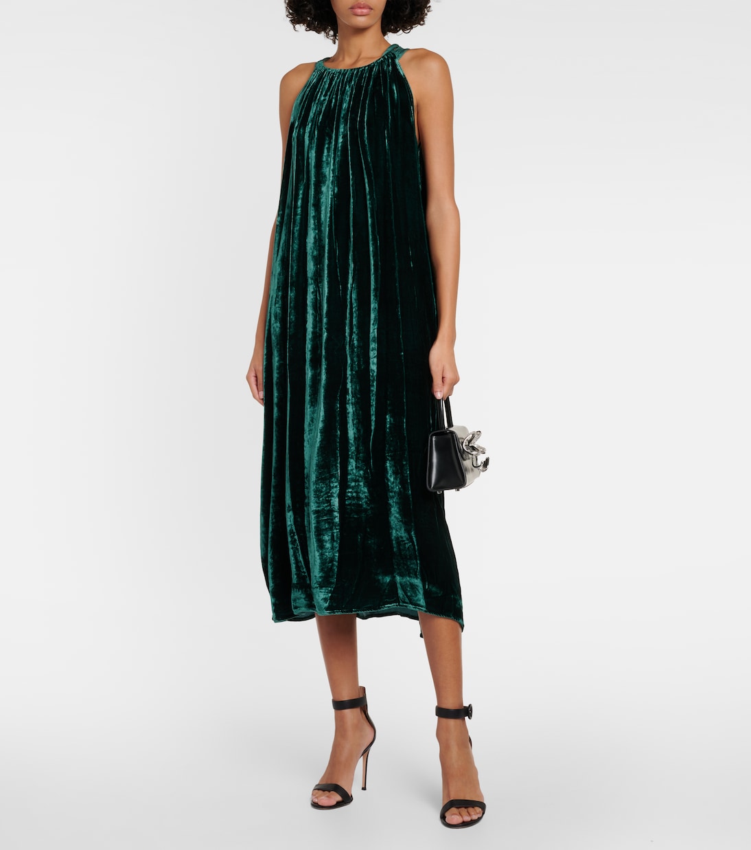 Abito midi Maren in velluto | Velvet