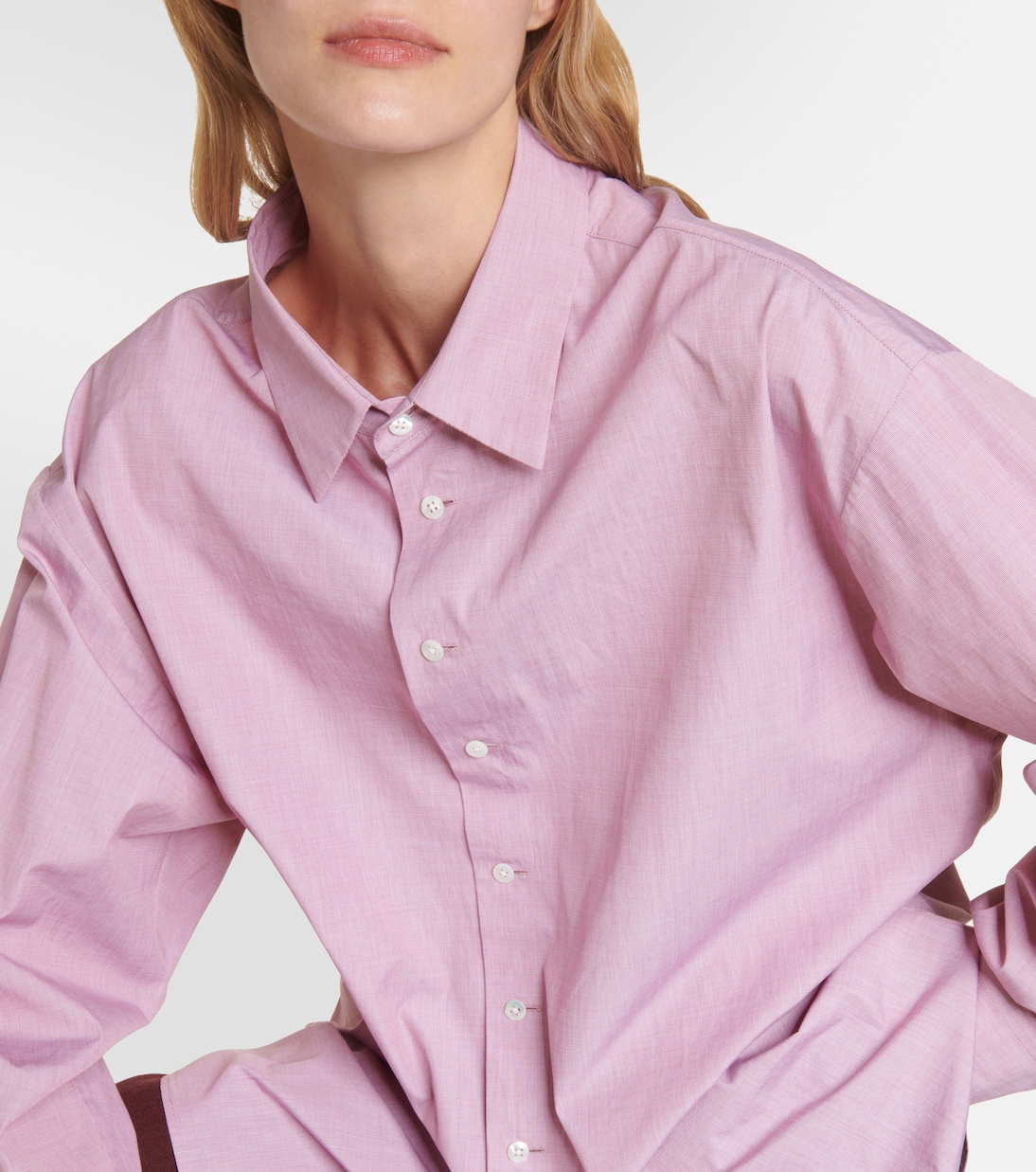 Camicia oversize Attica in popeline di cotone | The Row