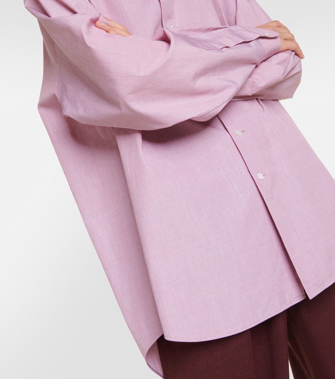 Camicia oversize Attica in popeline di cotone | The Row