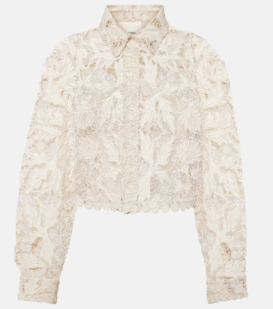 Cropped-Bluse aus Guipure-Spitze | Isabel Marant