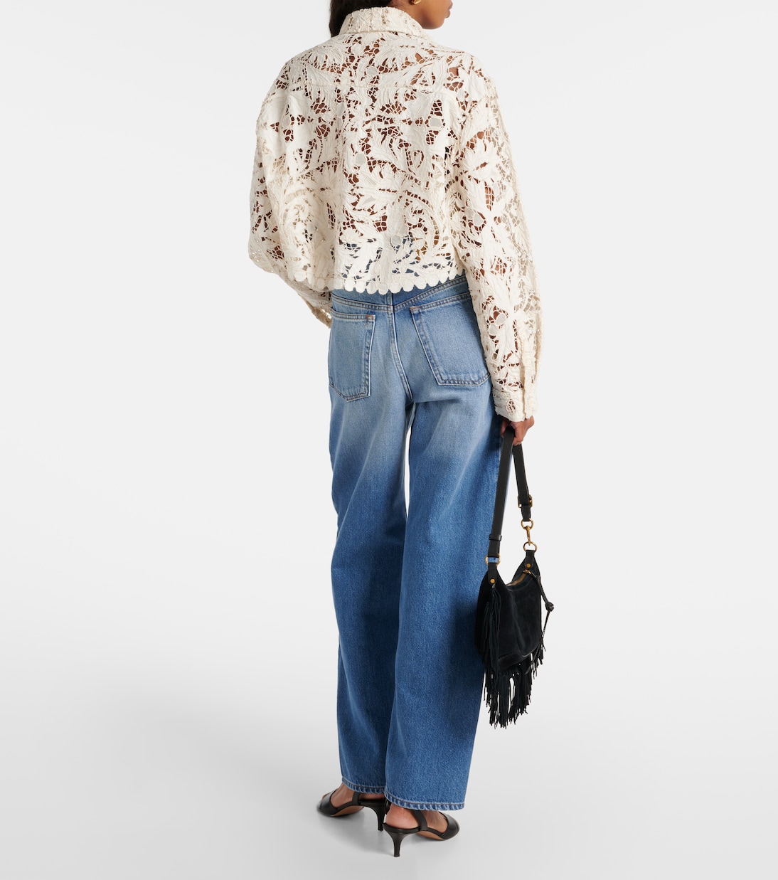 Cropped-Bluse aus Guipure-Spitze | Isabel Marant