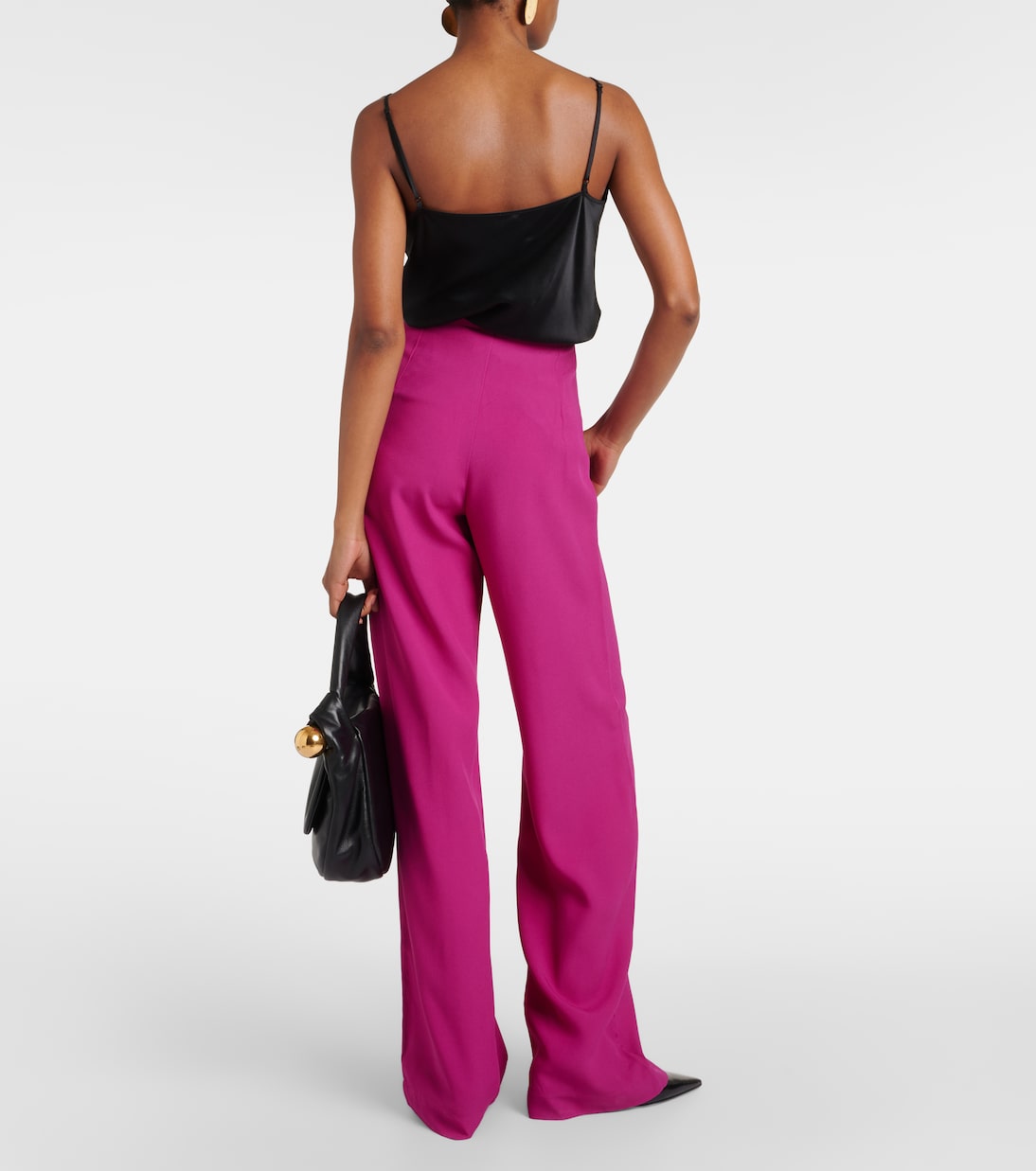 Marlene high-rise crêpe cady palazzo pants | Taller Marmo