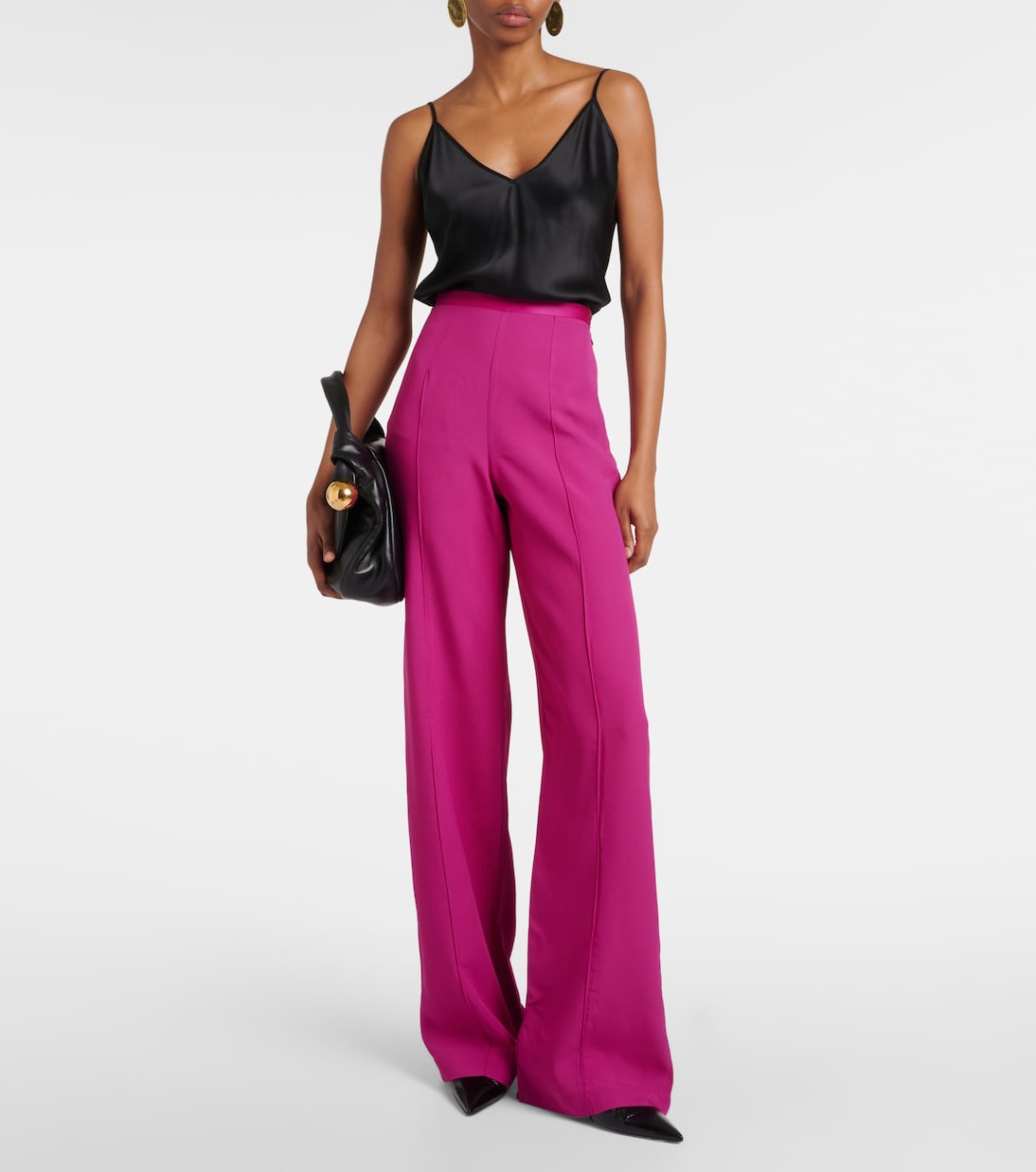 Marlene high-rise crêpe cady palazzo pants | Taller Marmo
