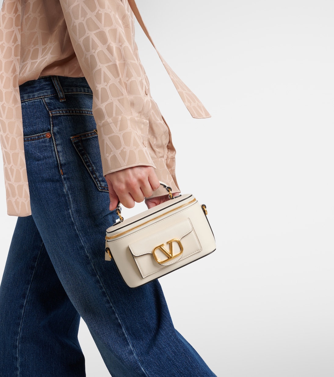 Tote VLogo Signature Locò Mini aus Leder | Valentino Garavani