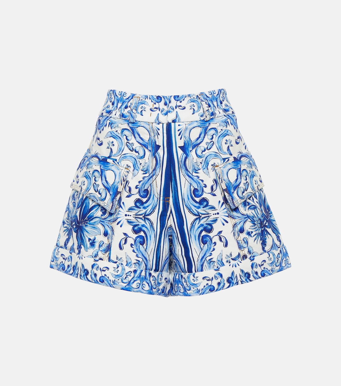 Garden Tiles cotton shorts | Farm Rio