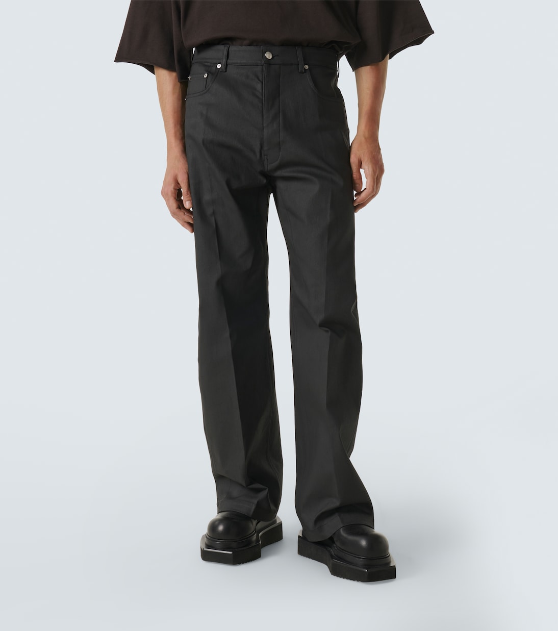Mid-Rise Wide-Leg Jeans Geth | Rick Owens