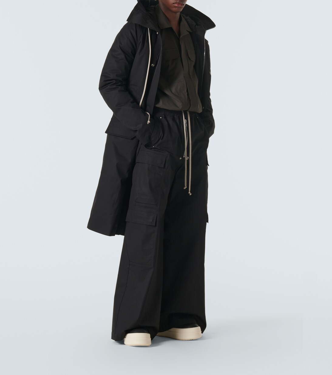 High-Top Plateau-Sneakers aus Leder | Rick Owens
