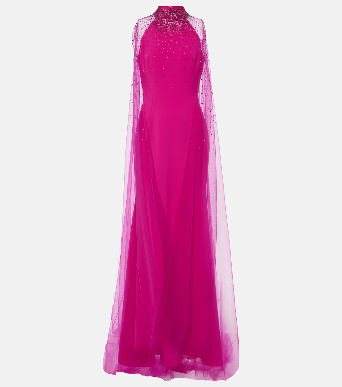 Limelight crystal-embellished caped gown | Jenny Packham