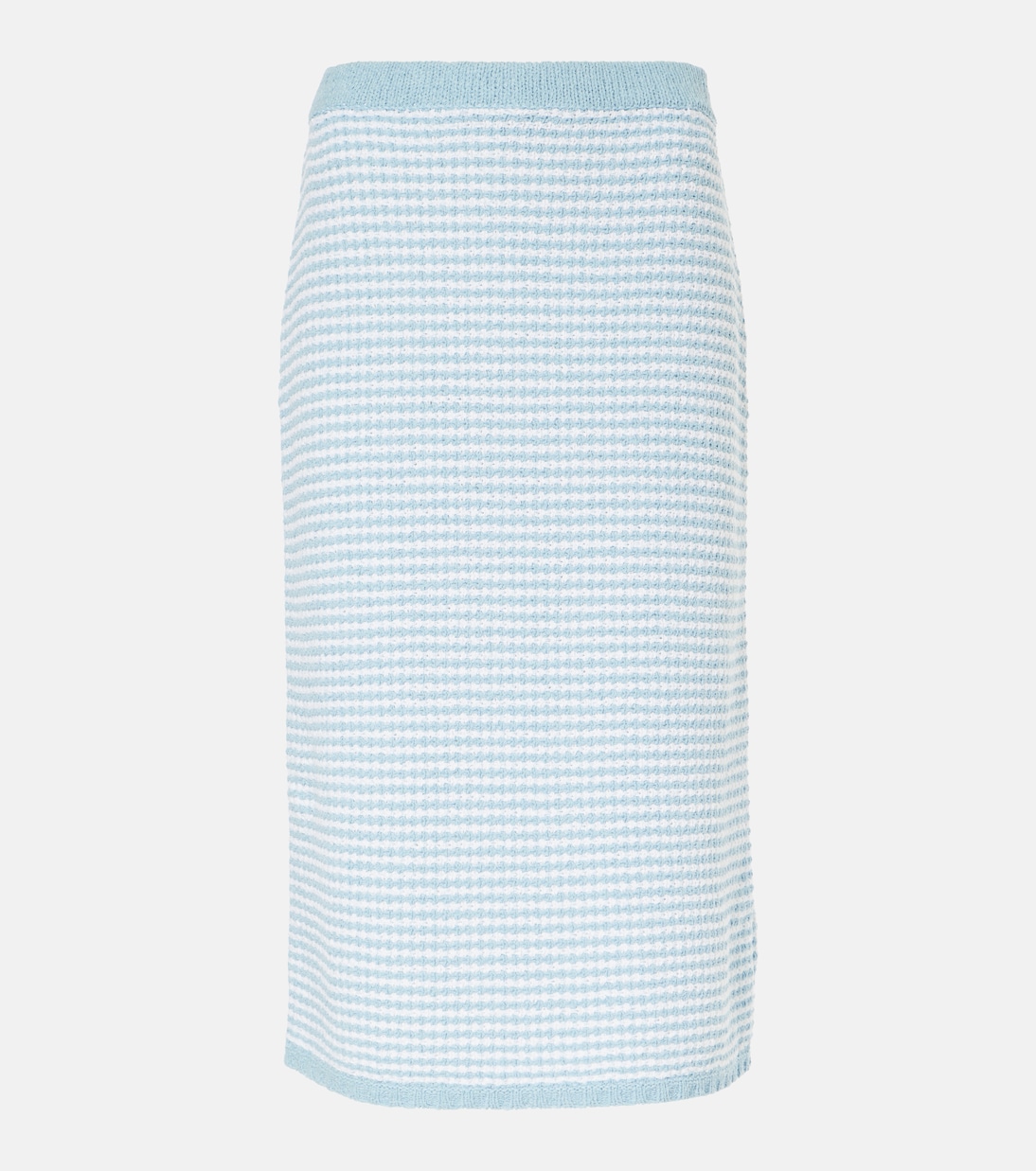 Falda midi de mezcla de algodón de tiro alto | Tory Burch
