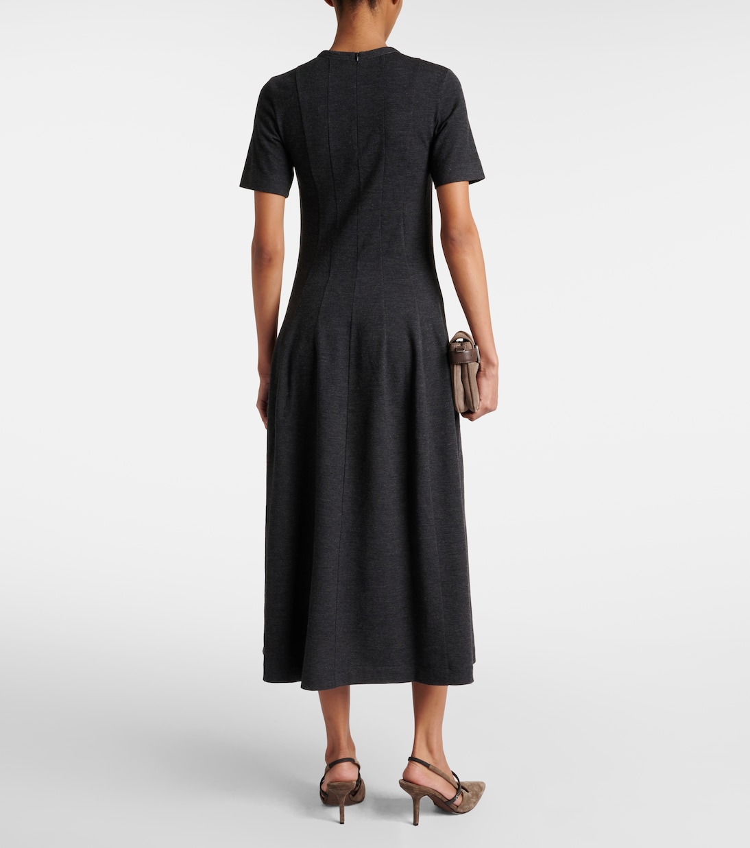 Robe midi en laine et cachemire | Brunello Cucinelli