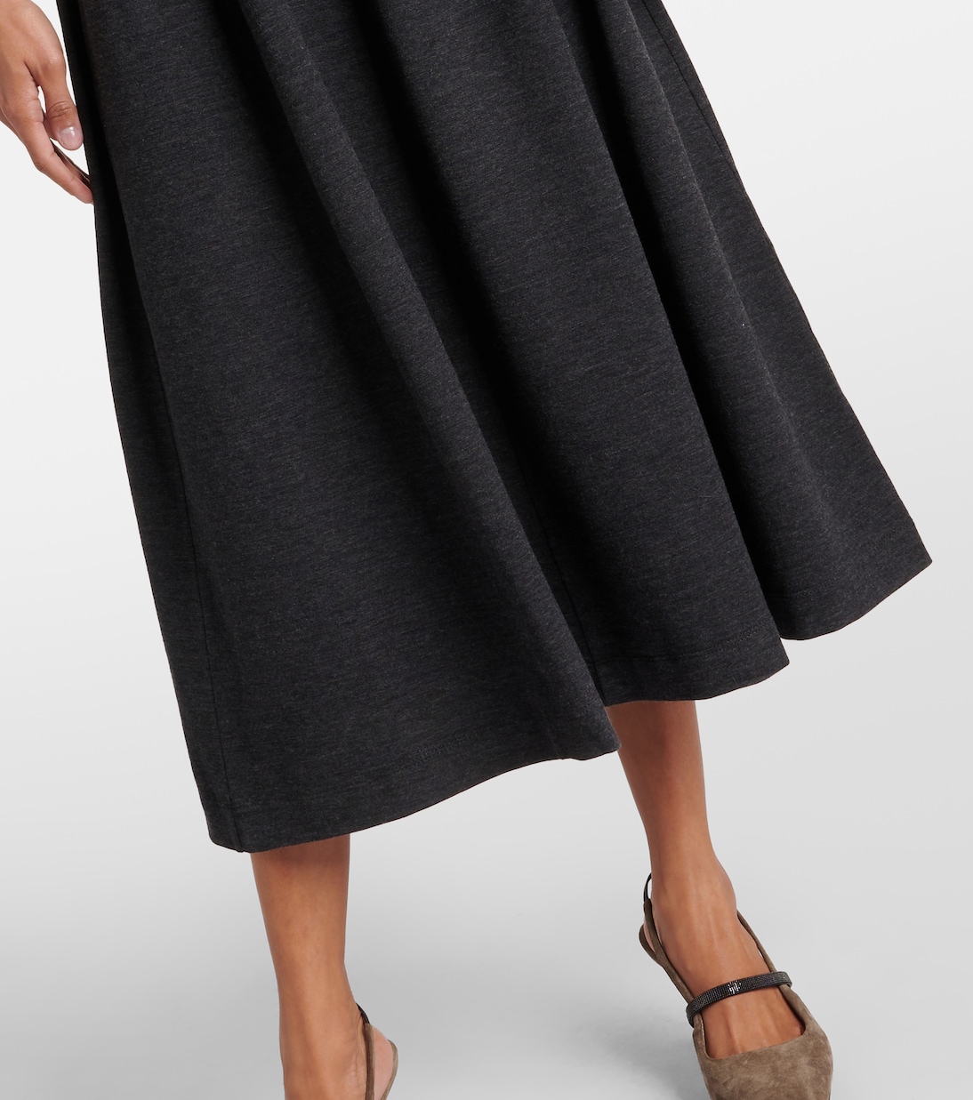 Robe midi en laine et cachemire | Brunello Cucinelli