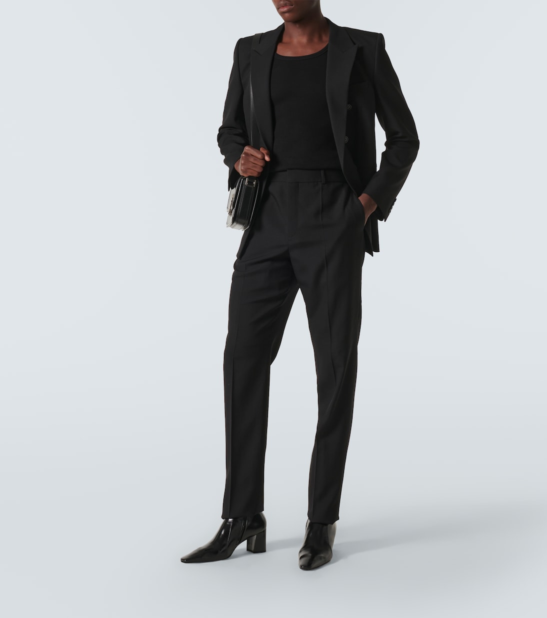 Gerade High-Rise-Hose | Saint Laurent