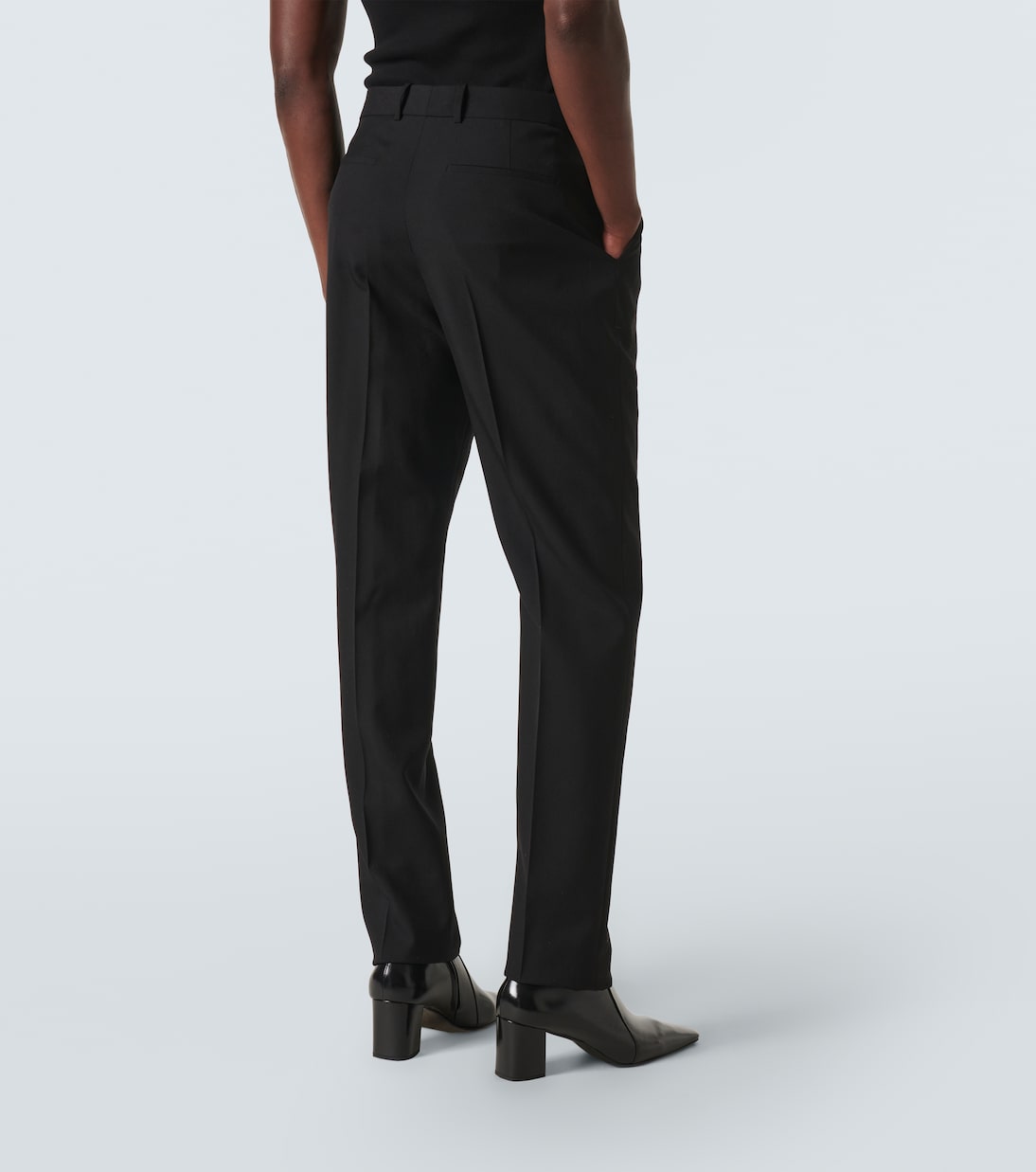 Gerade High-Rise-Hose | Saint Laurent