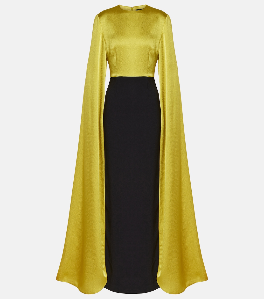 Adley crêpe gown | Solace London