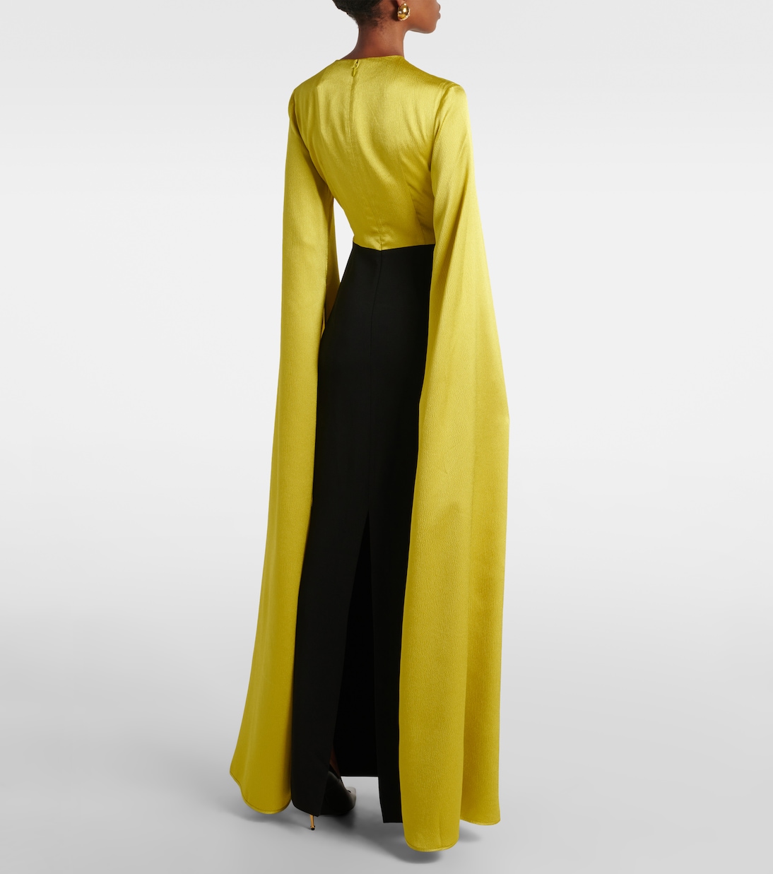 Adley crêpe gown | Solace London