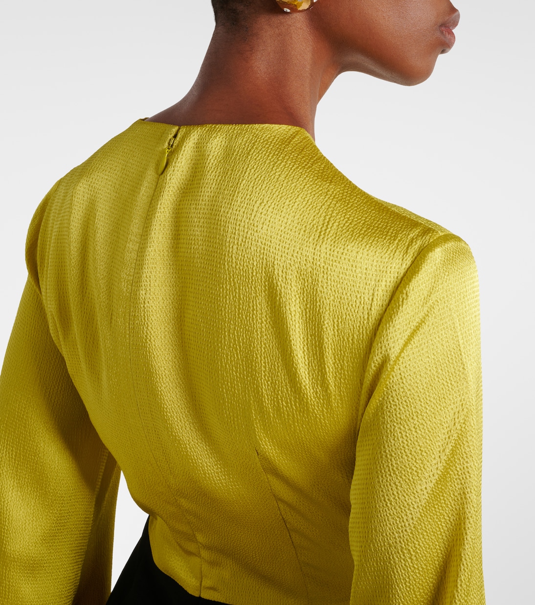 Adley crêpe gown | Solace London
