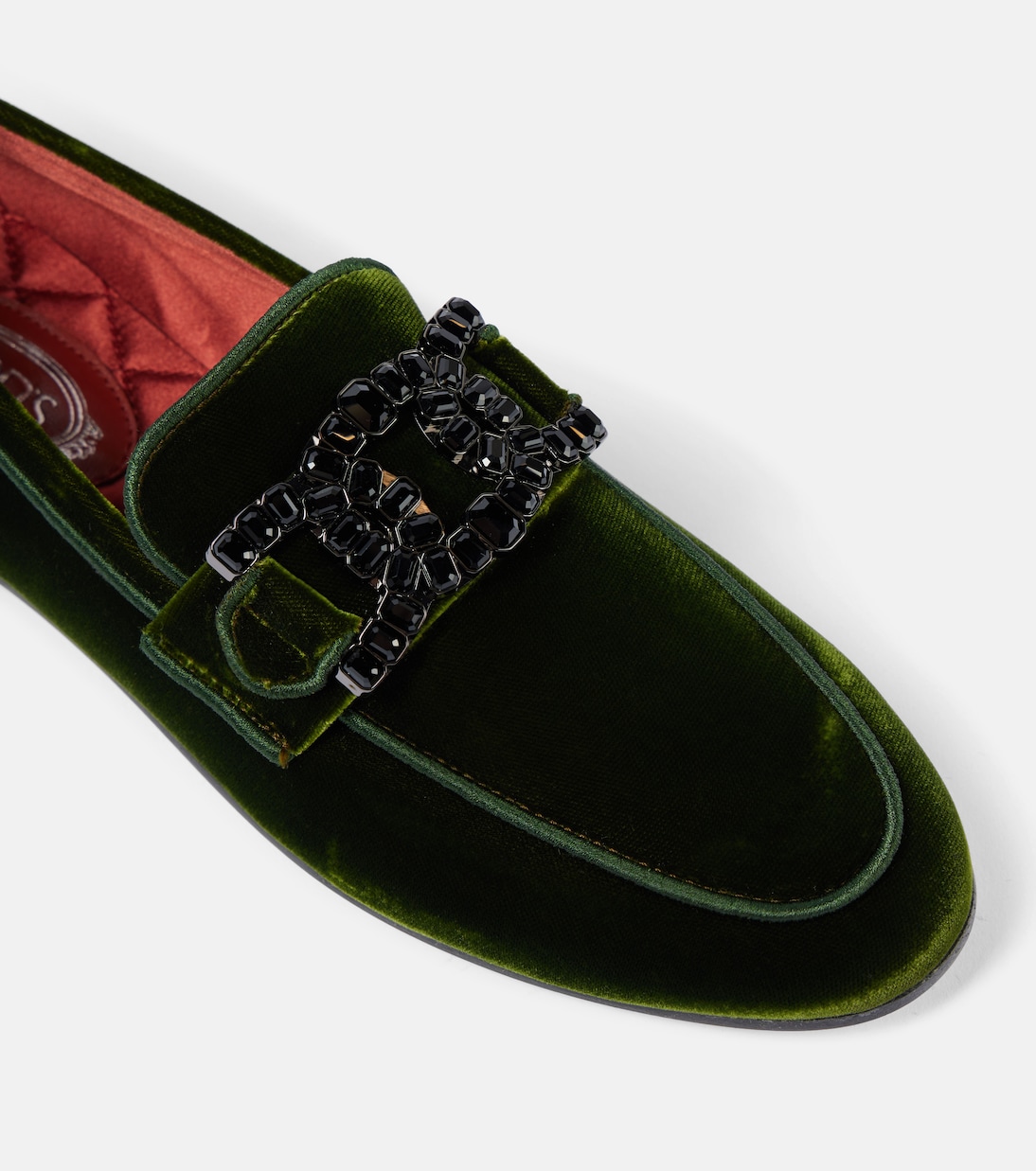 Loafers Kate aus Samt mit Kristallen | Tod's