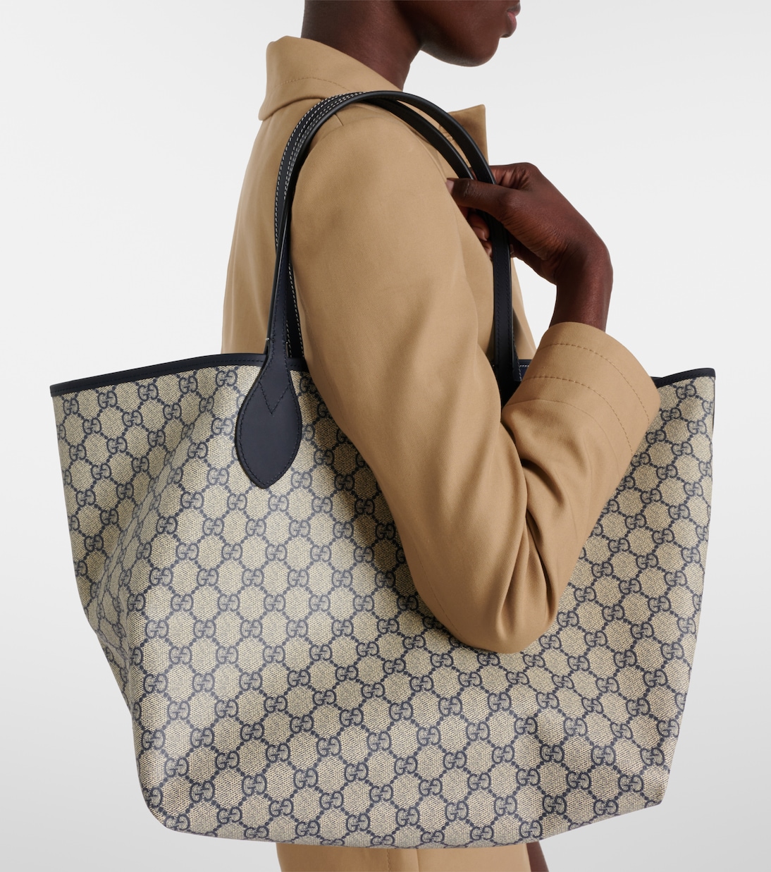 Cabas Totissima Large en denim à logo | Gucci