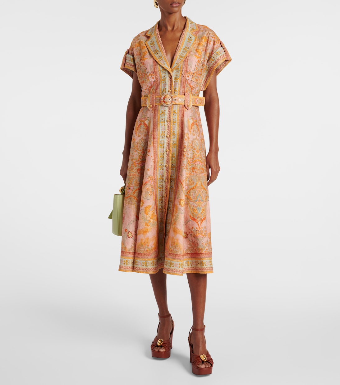 Robe chemise Acacia en lin | Zimmermann