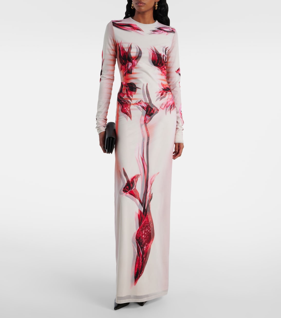 Robe longue Body Morphing Mariniere | Jean Paul Gaultier