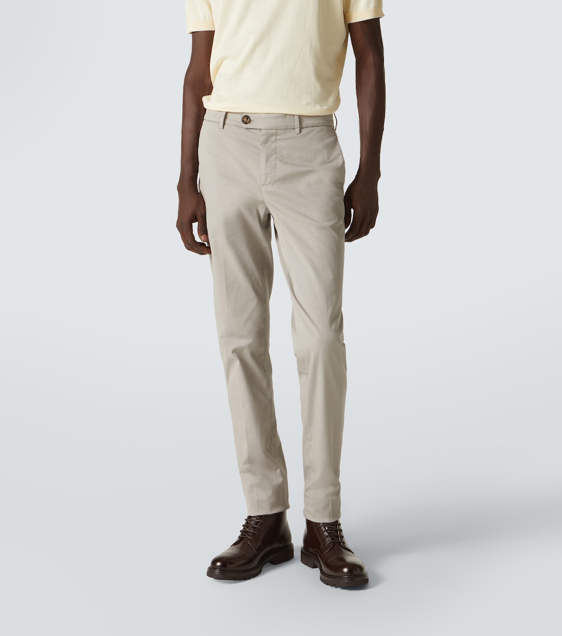Pantalon slim en coton | Brunello Cucinelli