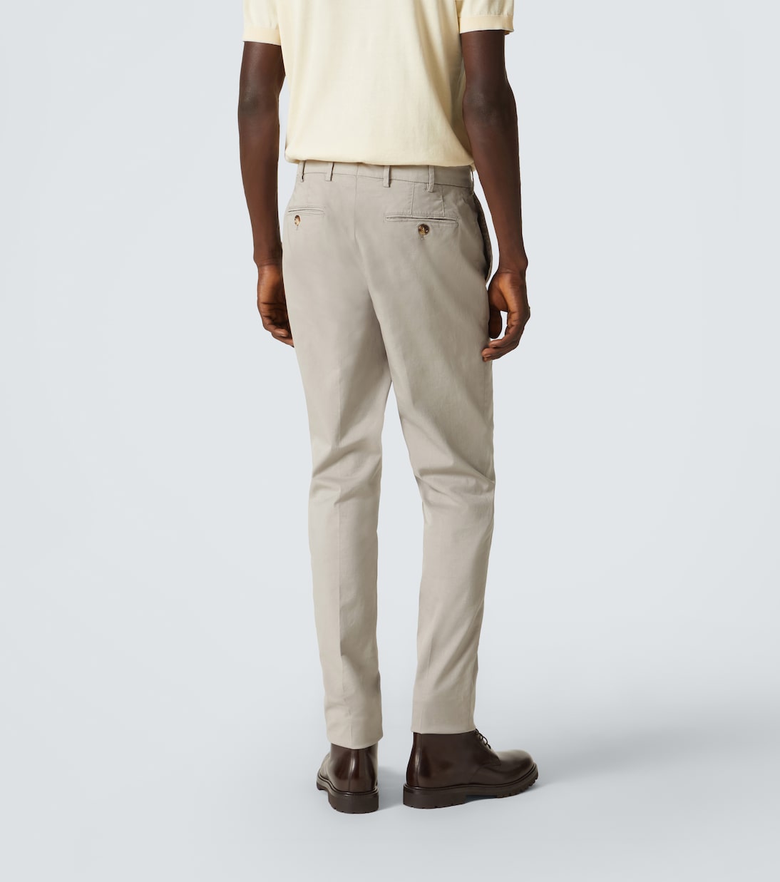 Pantalon slim en coton | Brunello Cucinelli