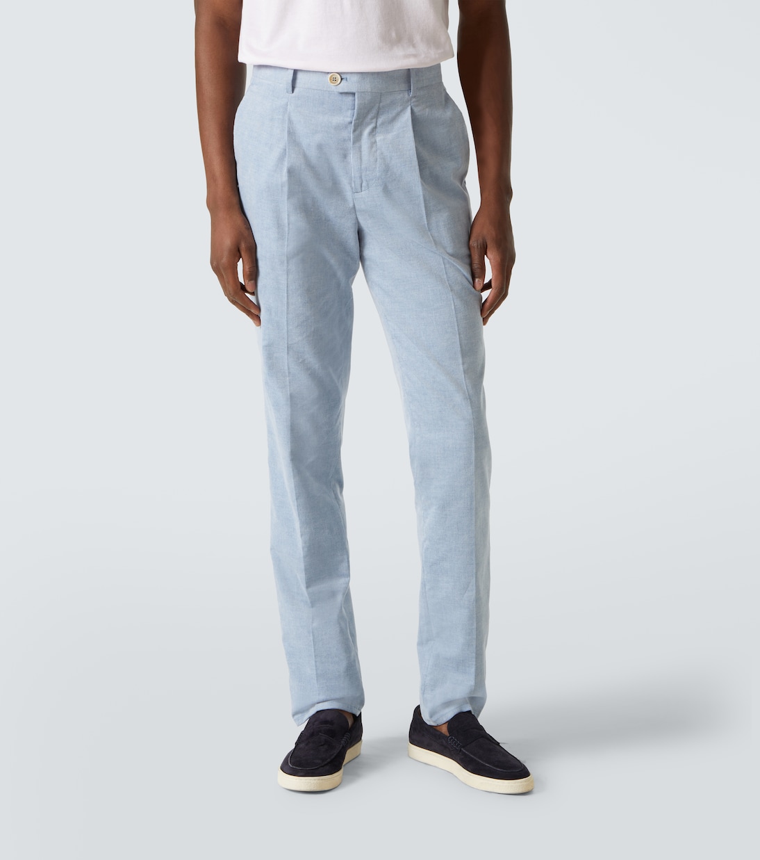 Pantaloni regular in cotone | Brunello Cucinelli