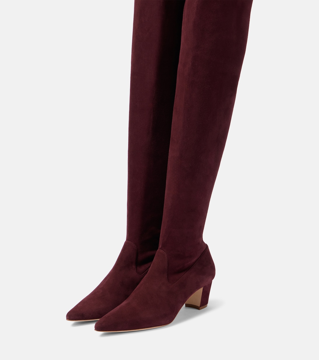 Stivali suede sopra il ginocchio Lupasca di MANOLO BLAHNIK per uno stile giovane e trendy