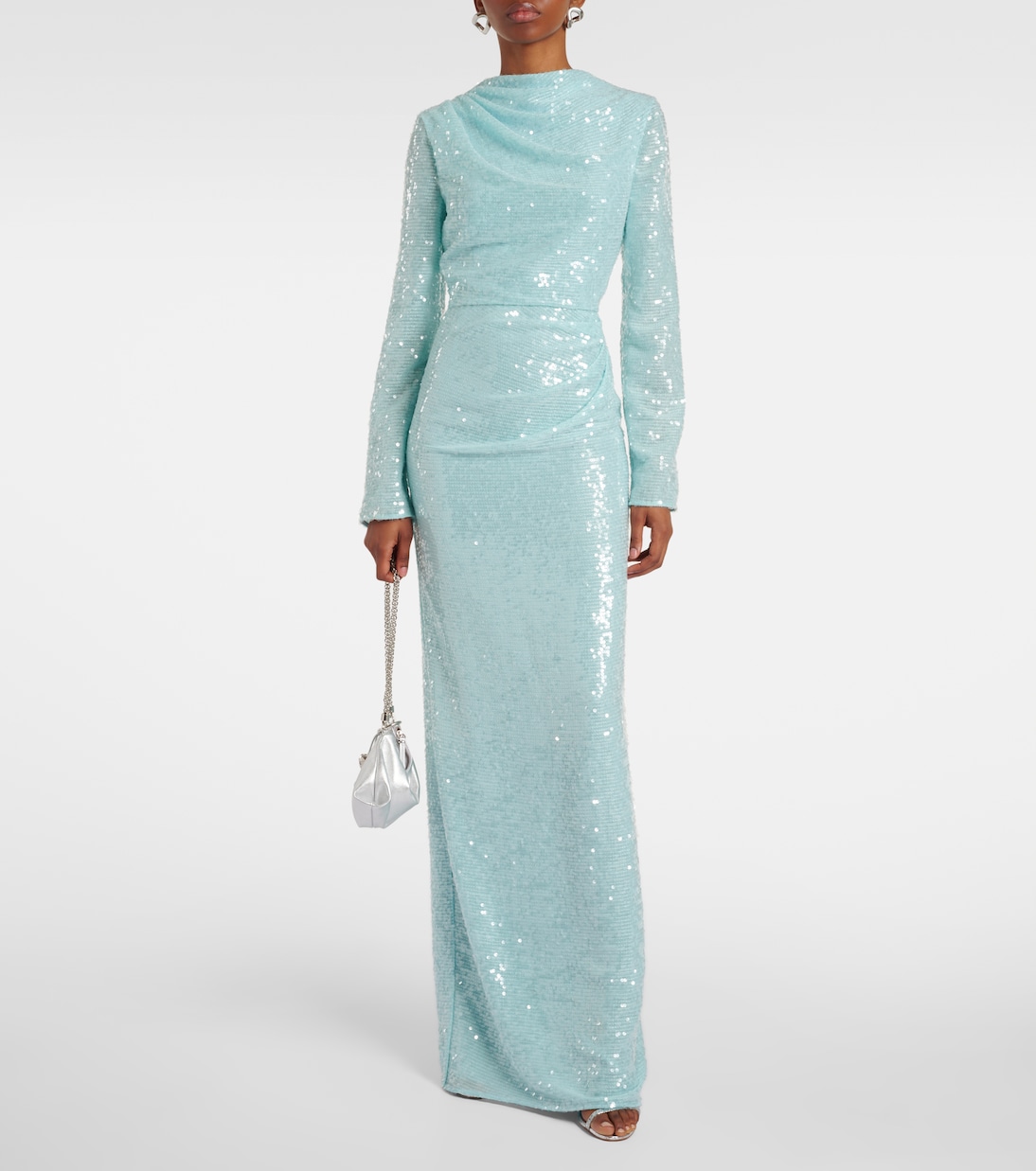 Abito lungo con paillettes | Erdem