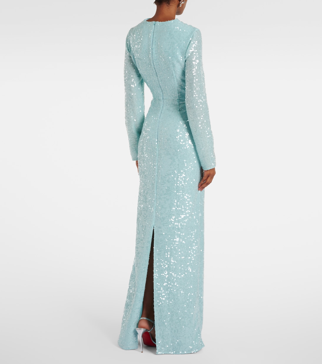 Abito lungo con paillettes | Erdem