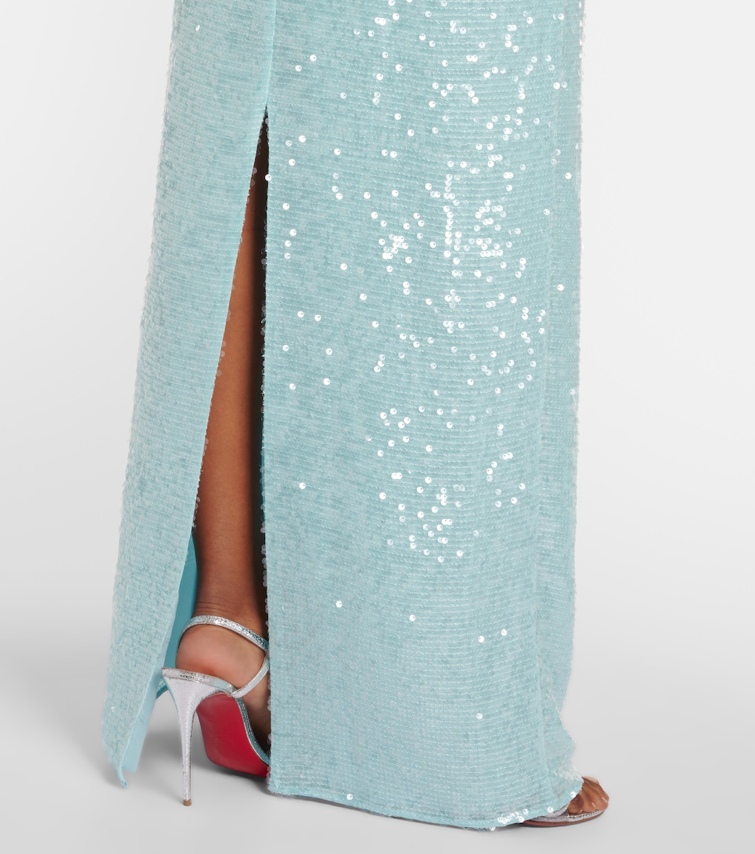 Abito lungo con paillettes | Erdem