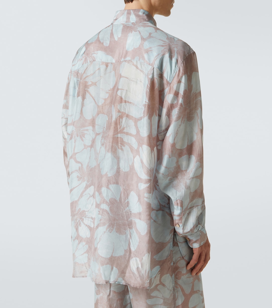 Camicia in seta con stampa floreale | Dries Van Noten