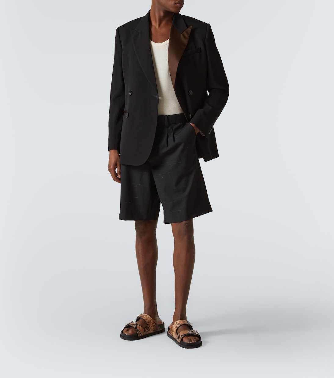 Rise satin-trimmed wool tuxedo jacket | Wales Bonner