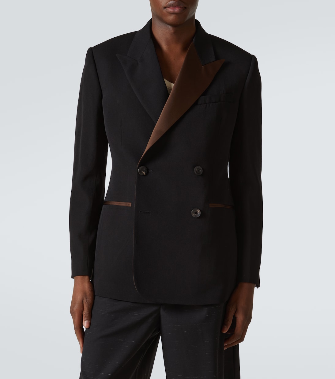 Rise satin-trimmed wool tuxedo jacket | Wales Bonner