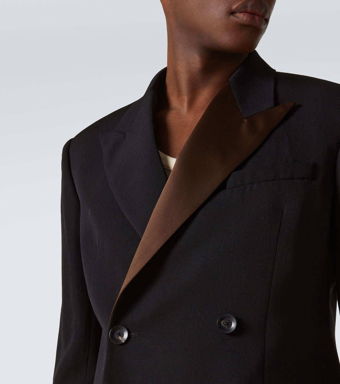 Rise satin-trimmed wool tuxedo jacket | Wales Bonner