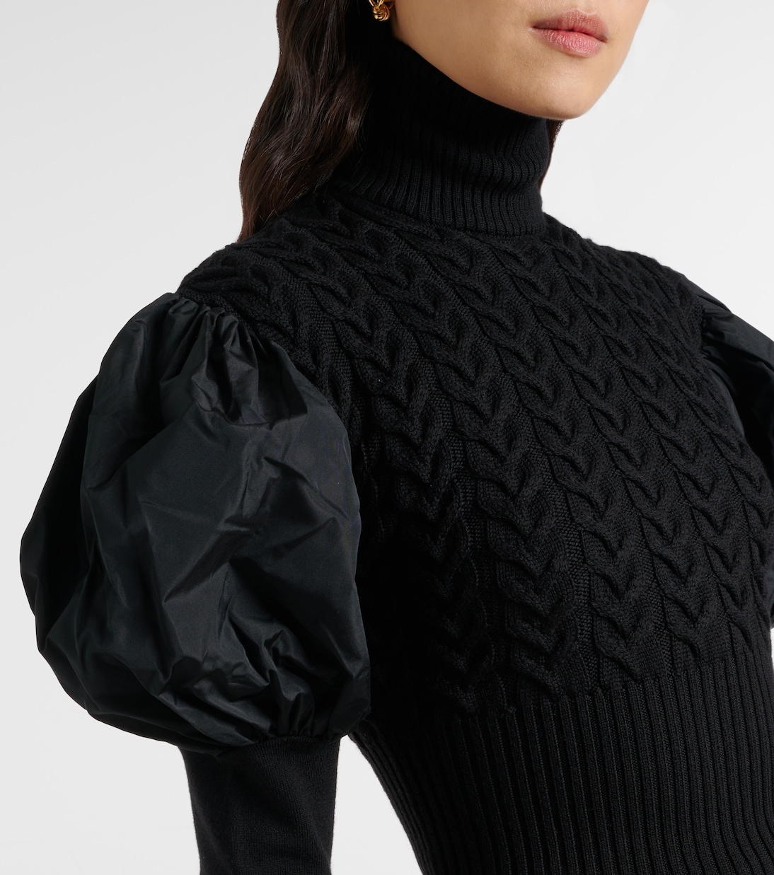 Pullover Fune aus einem Wollgemisch mit Taft | Max Mara
