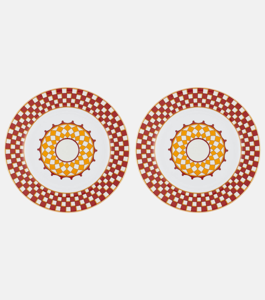 Apollo set of 2 porcelain dessert plates | La DoubleJ