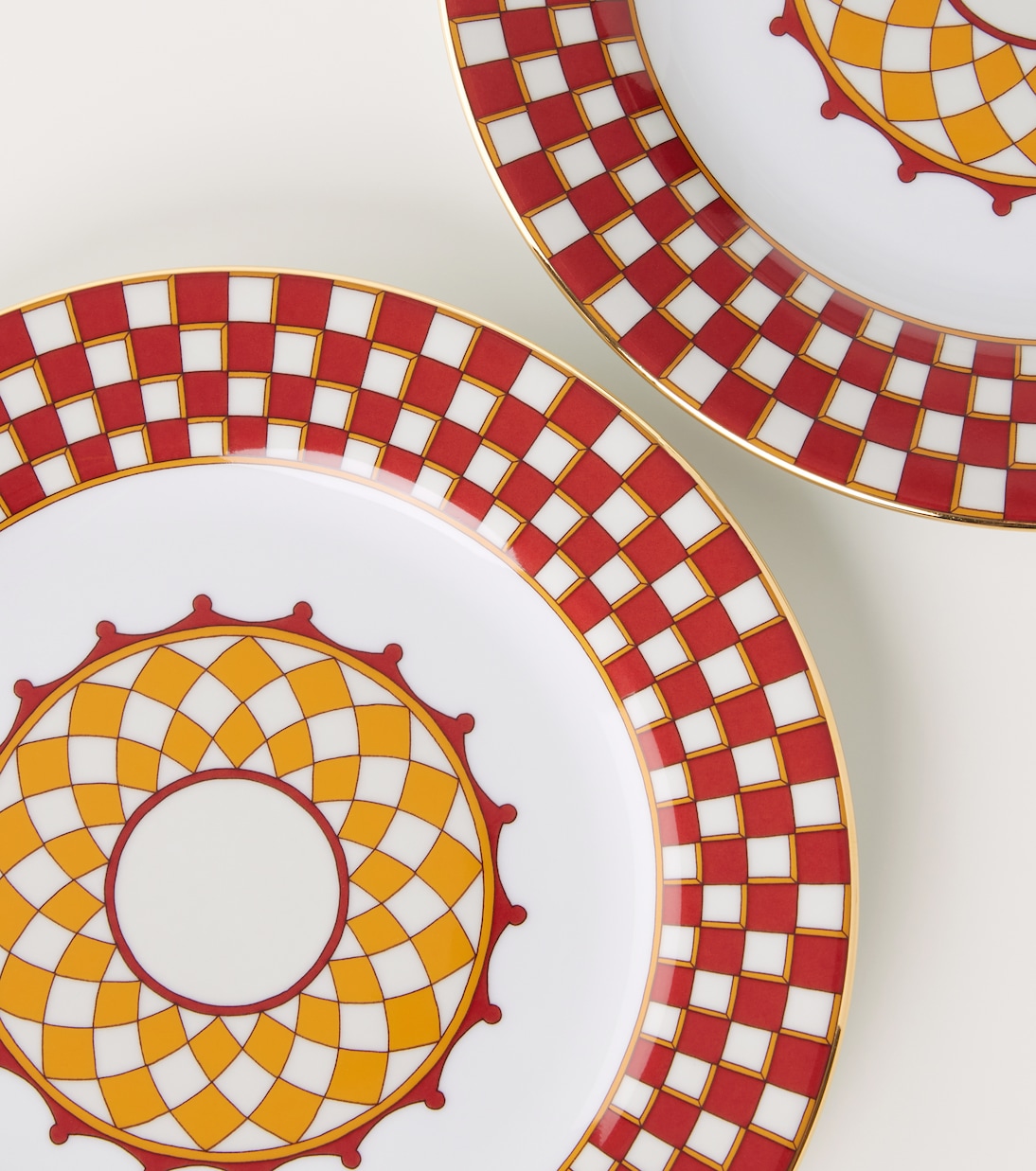 Apollo set of 2 porcelain dessert plates | La DoubleJ