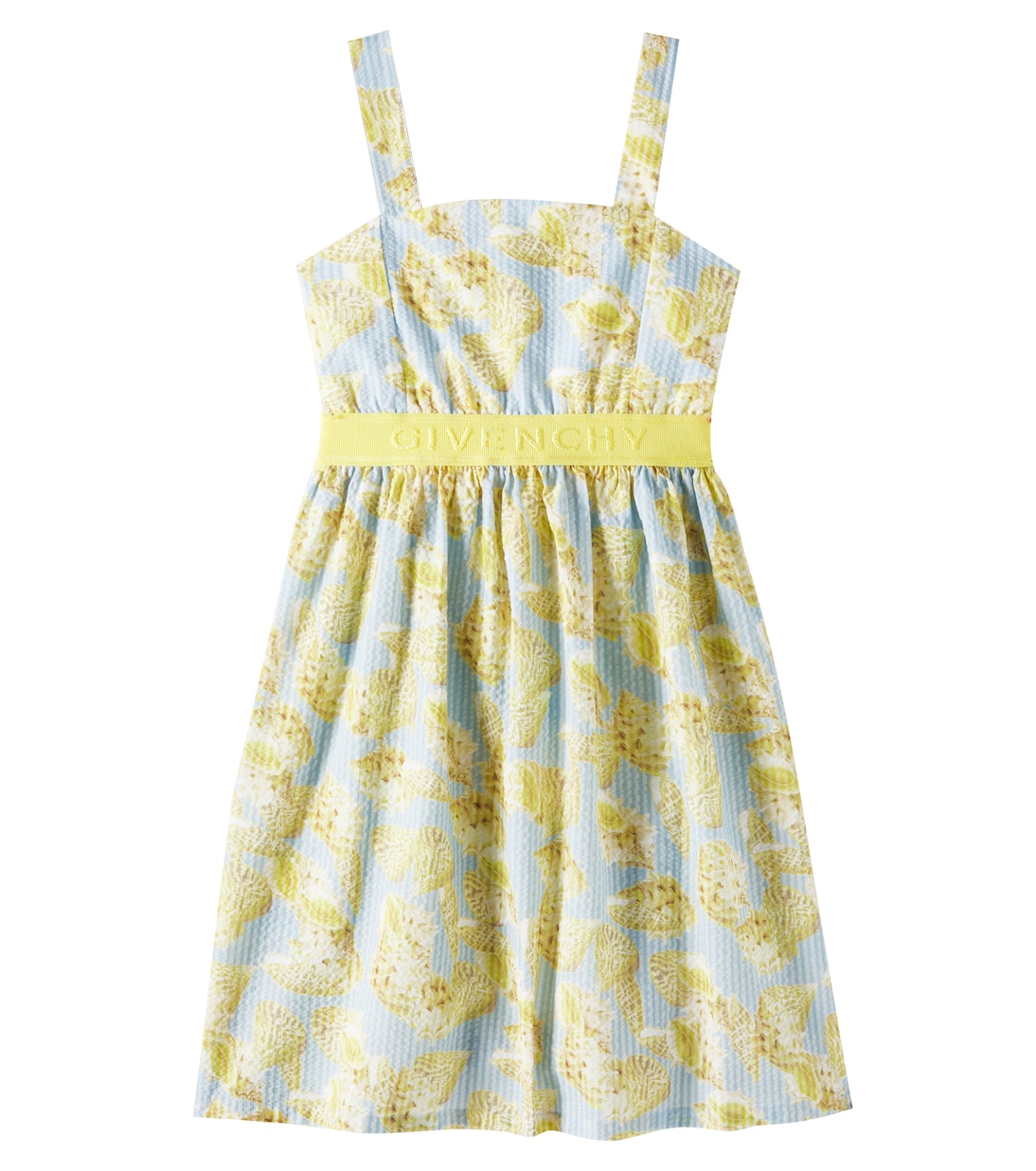 Abito in cotone a righe con stampa | Givenchy Kids