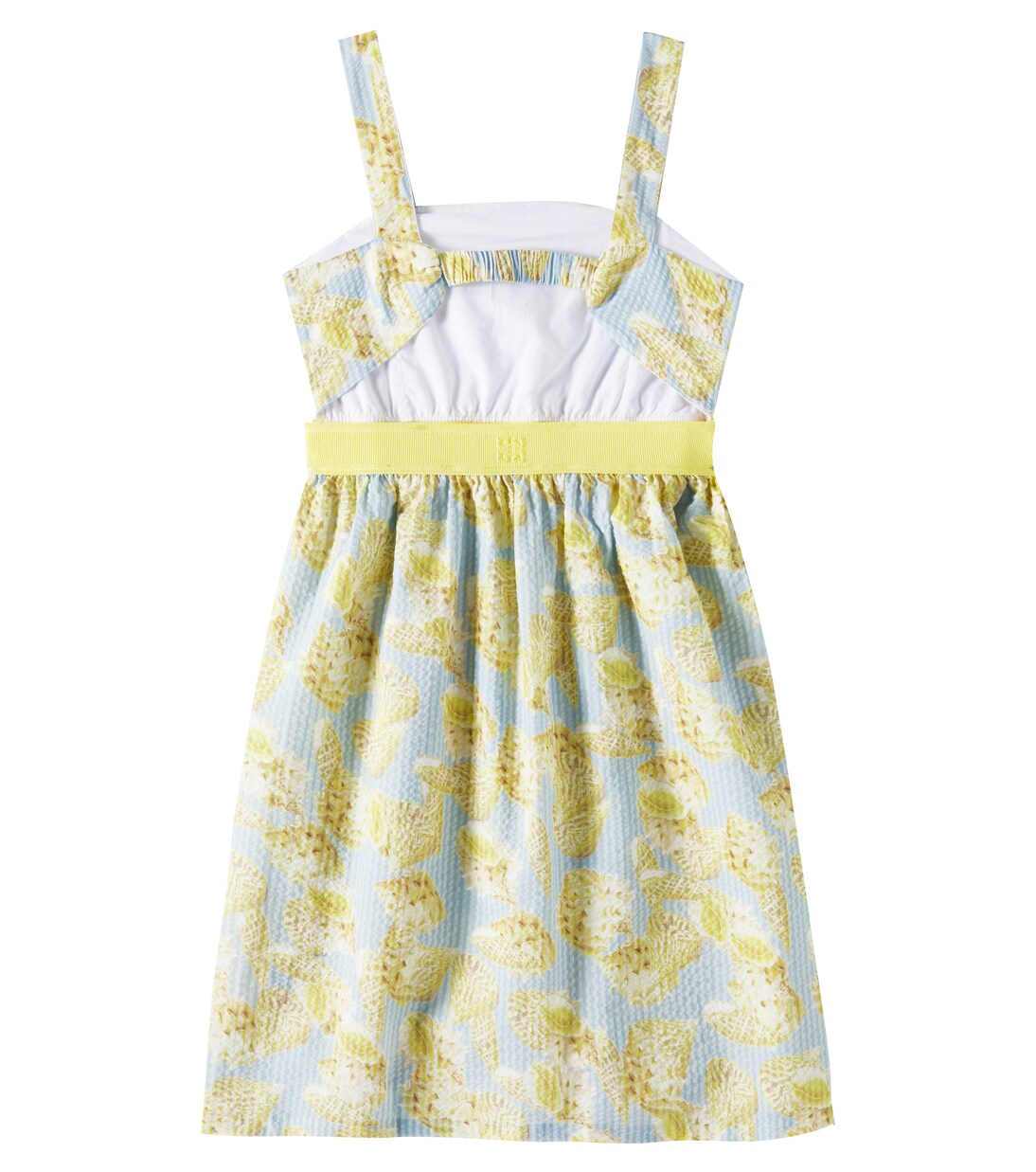 Abito in cotone a righe con stampa | Givenchy Kids
