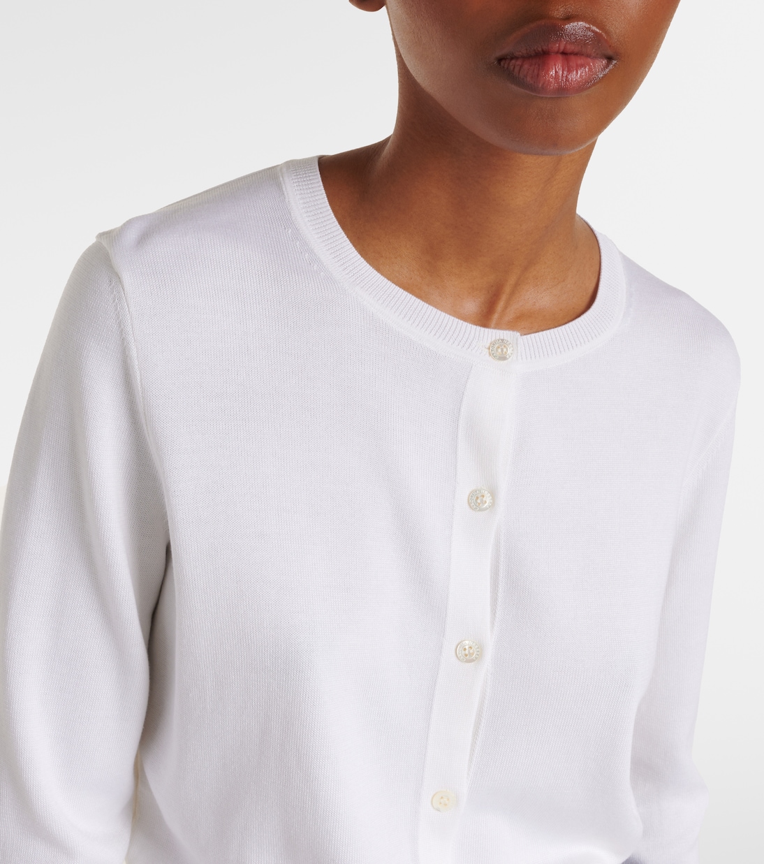 Cardigan in seta e cotone | Carolina Herrera