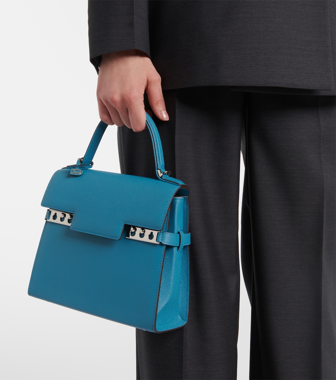 Tempête Medium leather tote bag | Delvaux