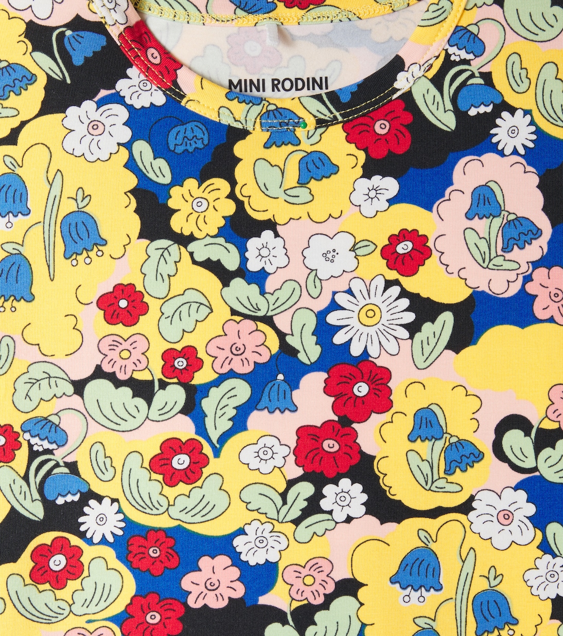 Camiseta en mezcla de algodón floral | Mini Rodini