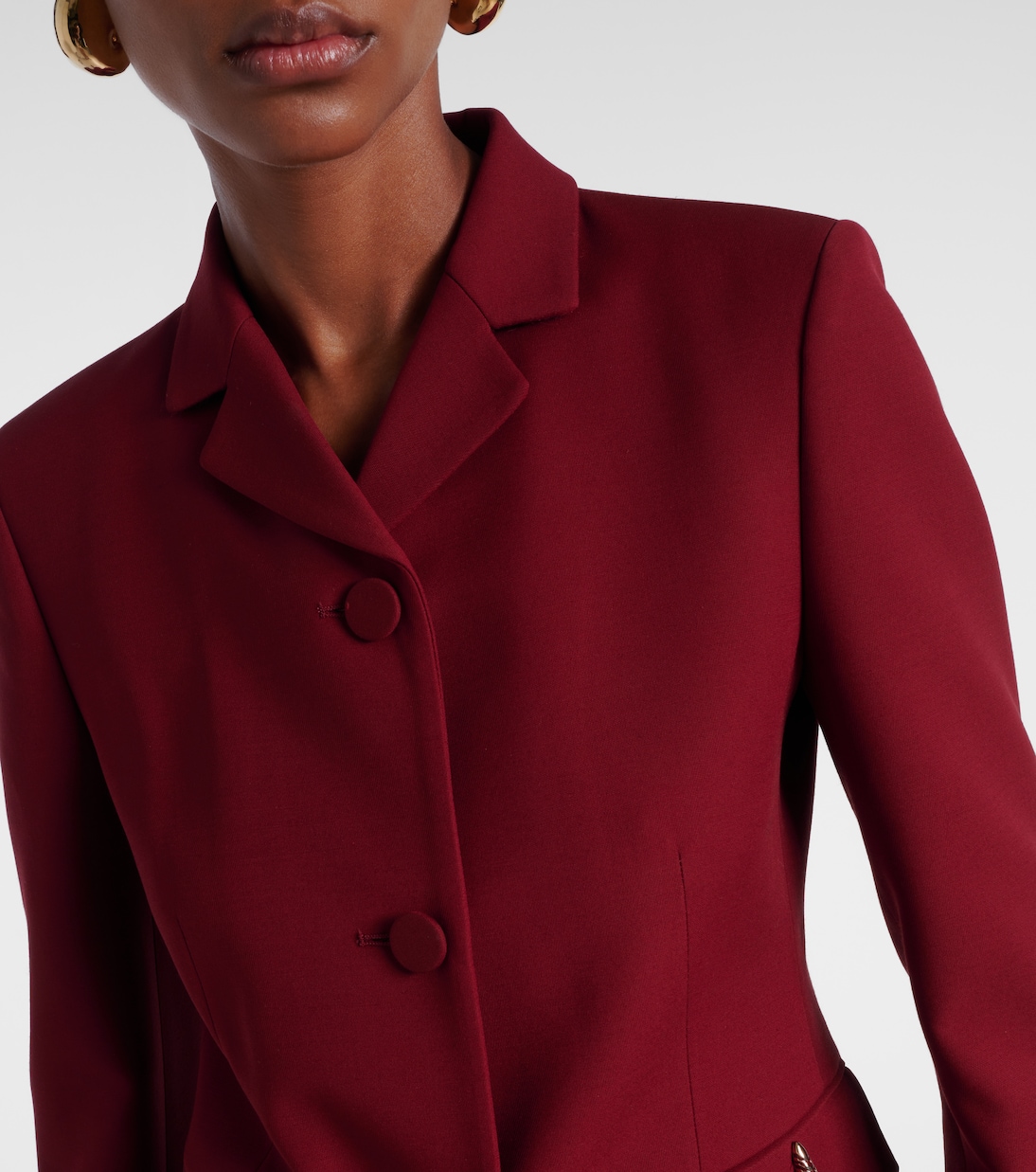 Verzierte Jacke aus Seide und Wolle | Gucci