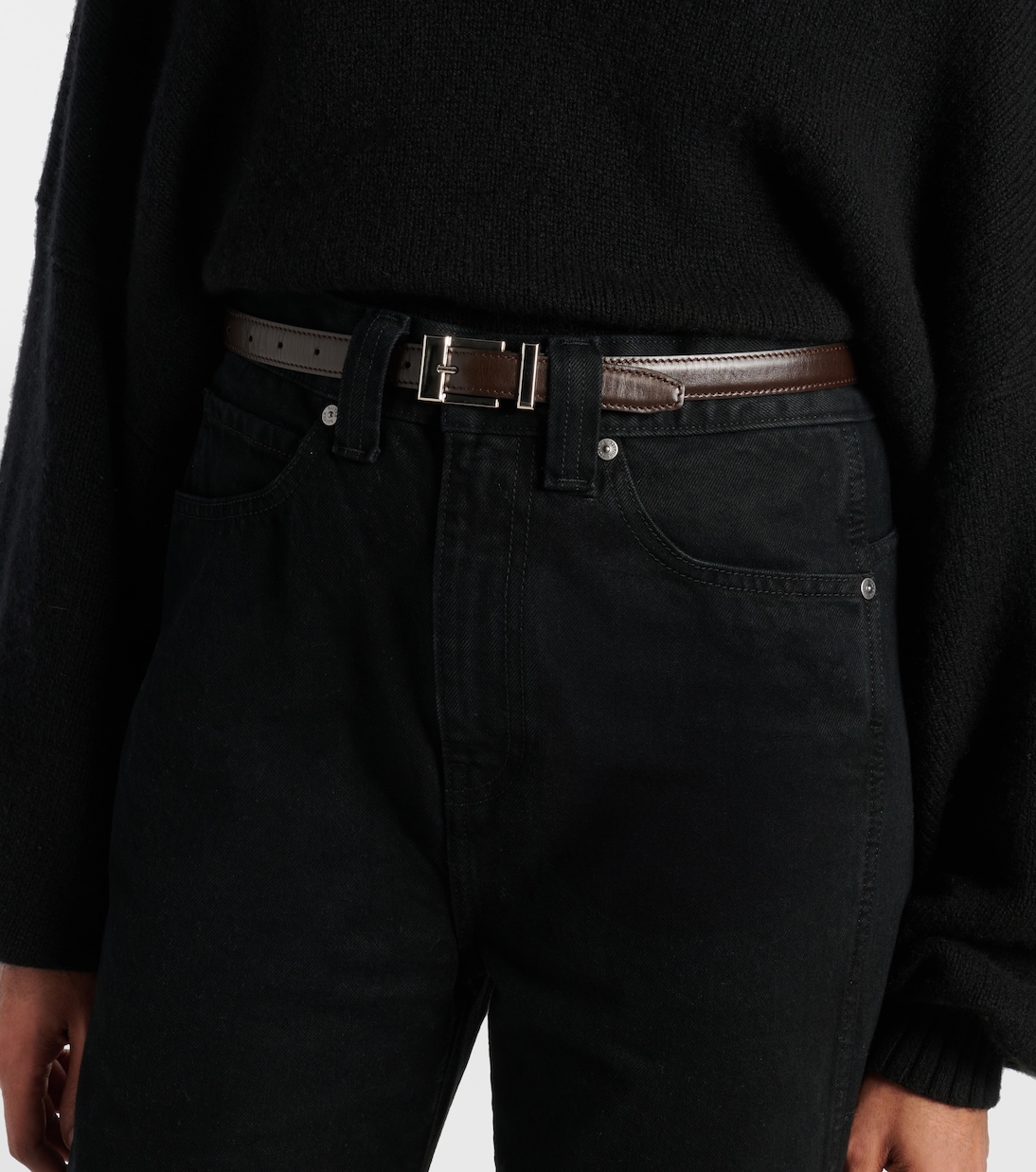 Manhattan leather belt | Khaite