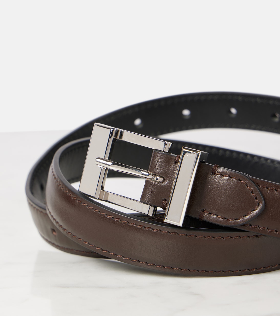 Manhattan leather belt | Khaite