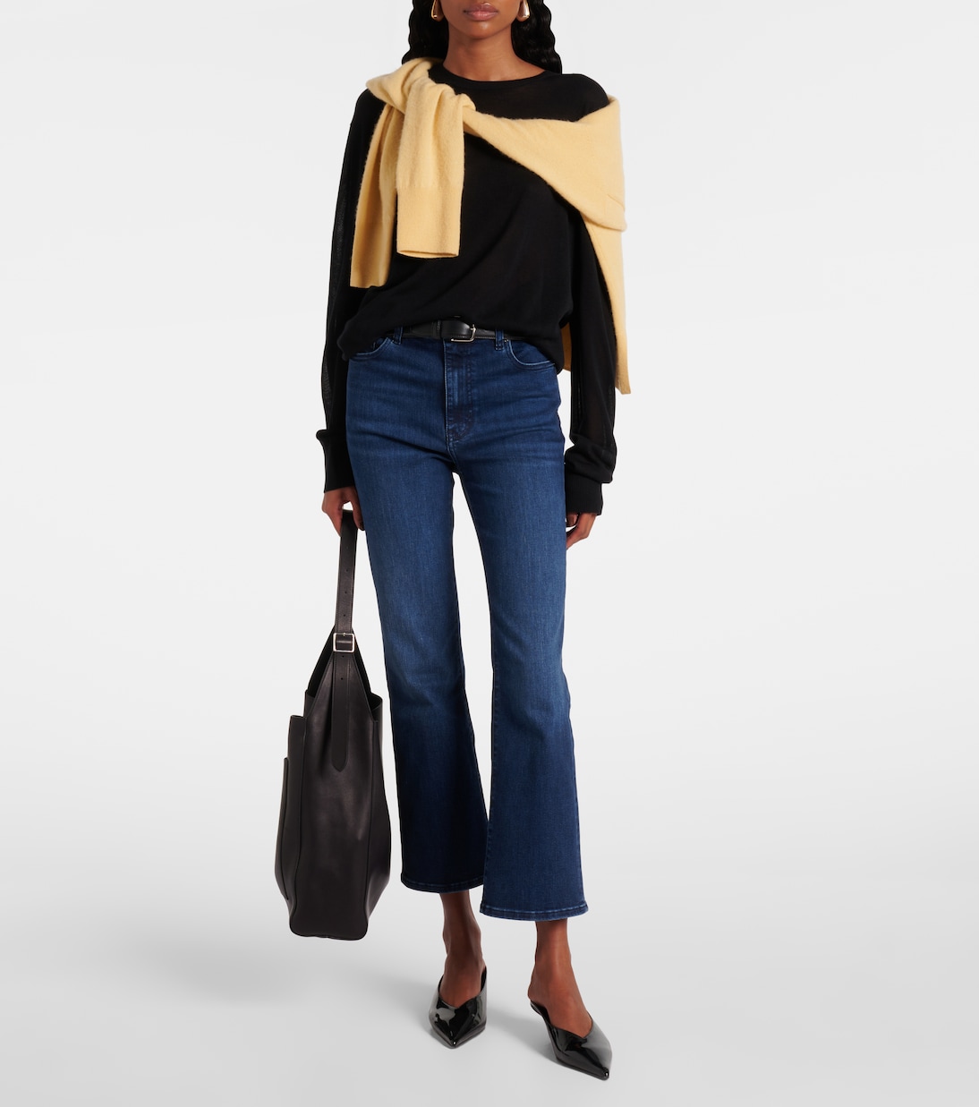 Reboot Crop high-rise bootcut jeans | Frame